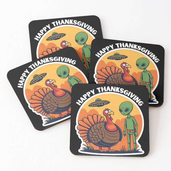 Item preview, Alien Turkey UFO Selfie designed and sold by DesignbyOla.