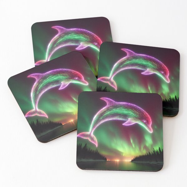Item preview, Northern Lights Dolphin, Ai Generated Art  designed and sold by ACC .