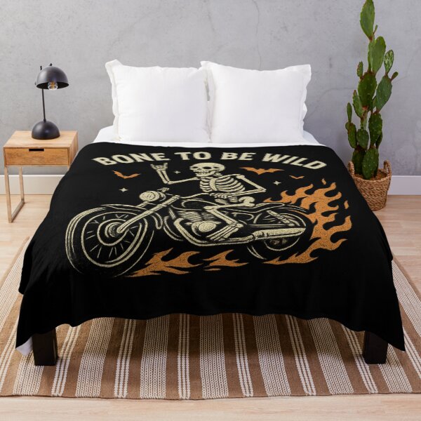 Item preview, Bone To Be Wild – Skeleton Biker Halloween Design designed and sold by AddictiveDesign.