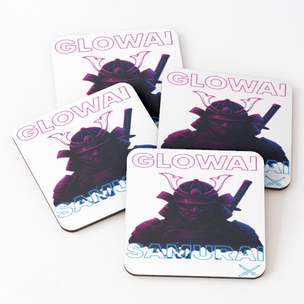 Item preview, GlowAI Samurai – Neon Cyber Warrior Art designed and sold by GlowAIDesigns.