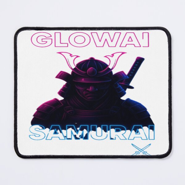 Item preview, GlowAI Samurai – Neon Cyber Warrior Art designed and sold by GlowAIDesigns.