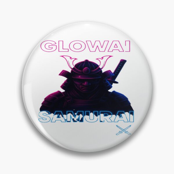 Item preview, GlowAI Samurai – Neon Cyber Warrior Art designed and sold by GlowAIDesigns.