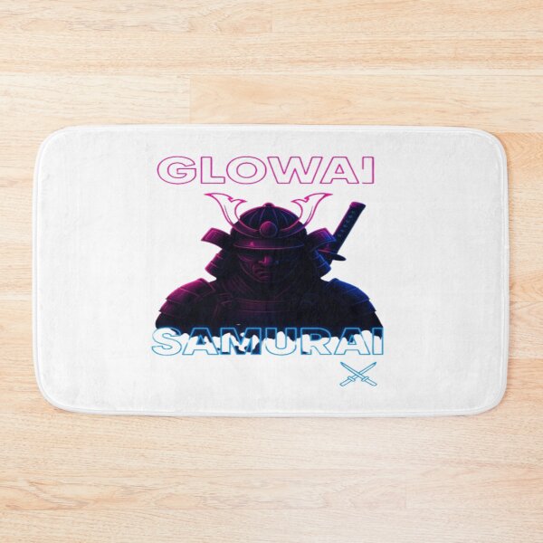 Item preview, GlowAI Samurai – Neon Cyber Warrior Art designed and sold by GlowAIDesigns.
