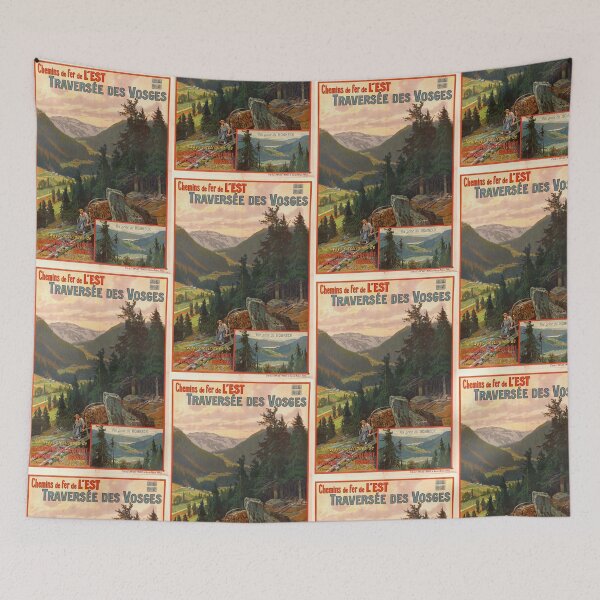 Item preview, Vintage Vosges Travel Poster | Chemins de fer de l'Est Scenic Rail | Early 20th Century Art | Eastern Railways Tourism France designed and sold by artofuniverse.