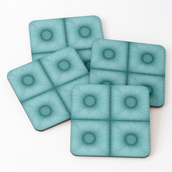Item preview, Pattern of "Poof" tile in the turquoise color designed and sold by Cherevan.