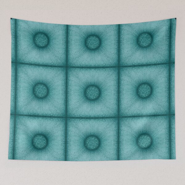 Item preview, Pattern of "Poof" tile in the turquoise color designed and sold by Cherevan.
