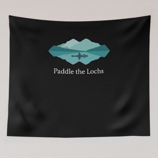 Item preview, Scottish Kayaking Paddle the Lochs Design | Scotland Mountain, Loch & Kayak Reflection Gift designed and sold by Loom on the Loch.