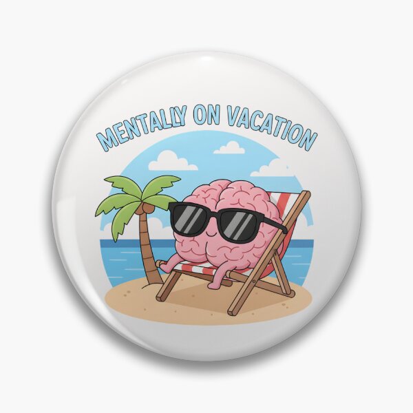 Item preview, Mentally On Vacation – Funny Office Humor Shirt designed and sold by MofazStyle.