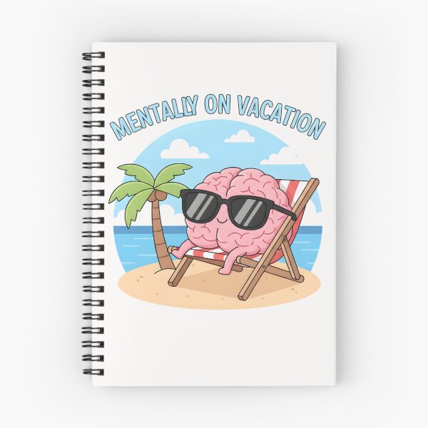 Item preview, Mentally On Vacation – Funny Office Humor Shirt designed and sold by MofazStyle.