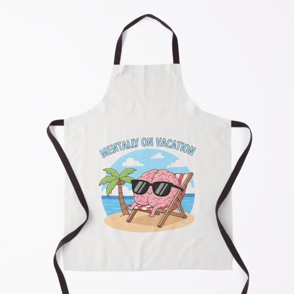 Item preview, Mentally On Vacation – Funny Office Humor Shirt designed and sold by MofazStyle.