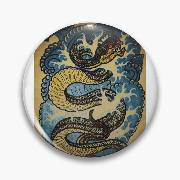 Item preview, Water Snake on Parchment designed and sold by Wizard-of-Ogden.