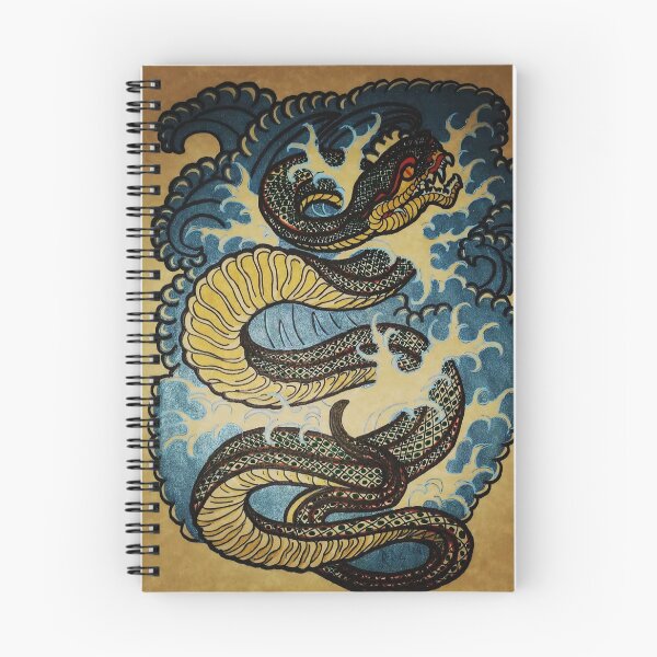 Item preview, Water Snake on Parchment designed and sold by Wizard-of-Ogden.