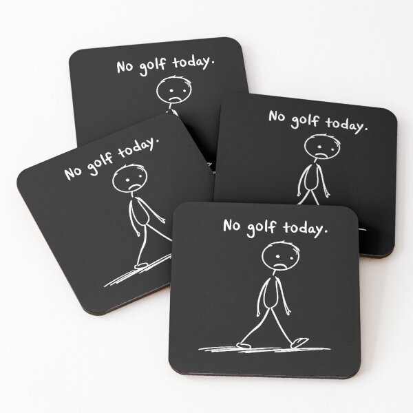Item preview, No Golf Today Funny Sad Stickman Golfer Golfing Men Women designed and sold by clothesy7.