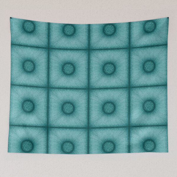 Item preview, Pattern of "Poof" tile in the turquoise color designed and sold by Cherevan.