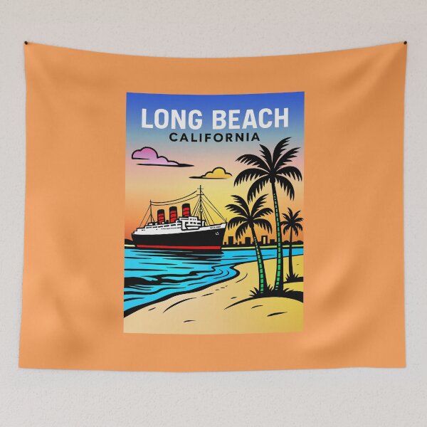 Artikelvorschau, Long Beach Kalifornien entworfen und verkauft von ArtFactoryAI.