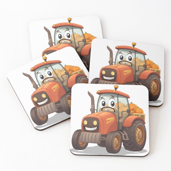 Item preview, Tractor with pumpkins designed and sold by SimonsDesignArt.