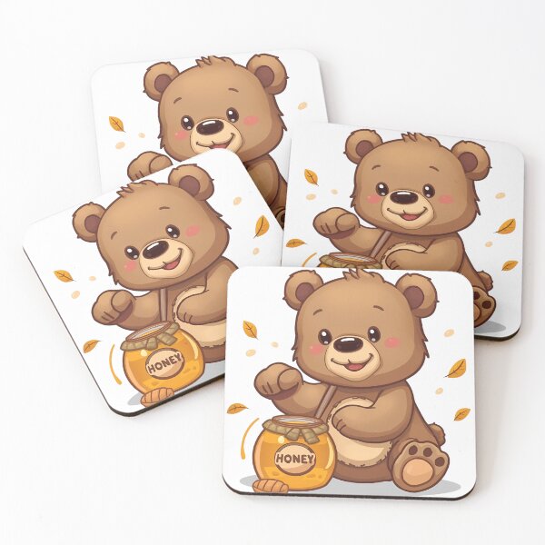 Item preview, Bear cub with honey pot designed and sold by SimonsDesignArt.