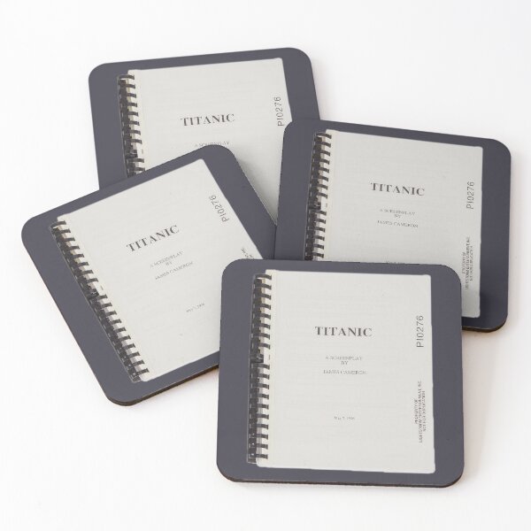 Item preview, Titanic (1997) A Screenplay by James Cameron Sticker designed and sold by Never Let Go Vintage™.