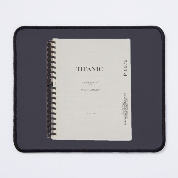 Item preview, Titanic (1997) A Screenplay by James Cameron Sticker designed and sold by Never Let Go Vintage™.