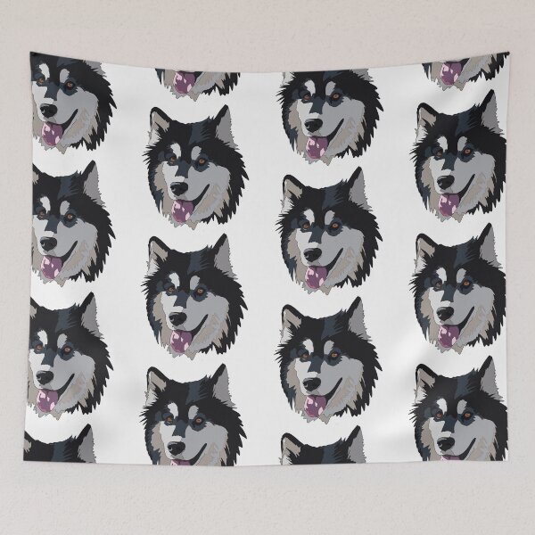 Item preview, Copy of Dark grey husky Alaskan malamute mix  designed and sold by LeahcarsArt.