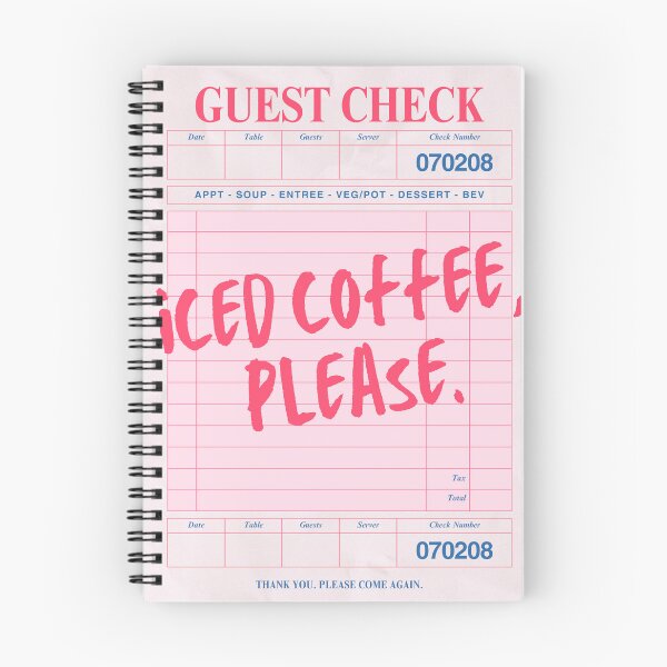 Item preview, Iced Coffee Guest Check designed and sold by Al Pal Art Co..
