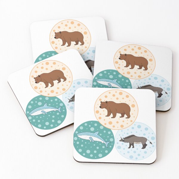 Item preview, Great Combination of Animal Filled Polka Dots designed and sold by Fabrifrank.