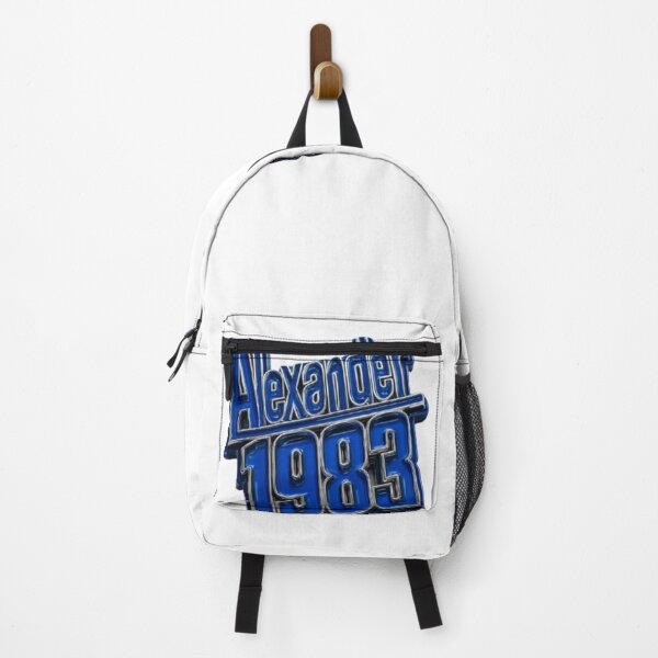 Item preview, Alexander 1983 – Blue Chrome Retro Name Design designed and sold by AlexLineArt.