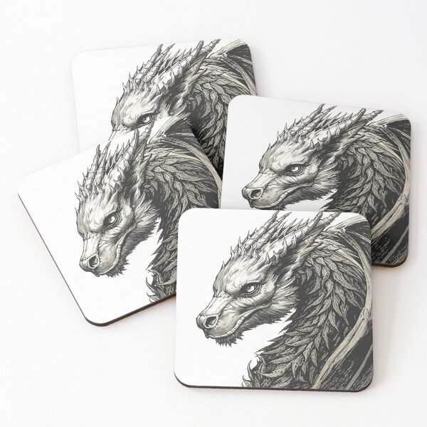 Item preview, Noble Portrait of an Elderly Dragon | Detailed Engraving-Style Illustration designed and sold by PonmeOtraShop.