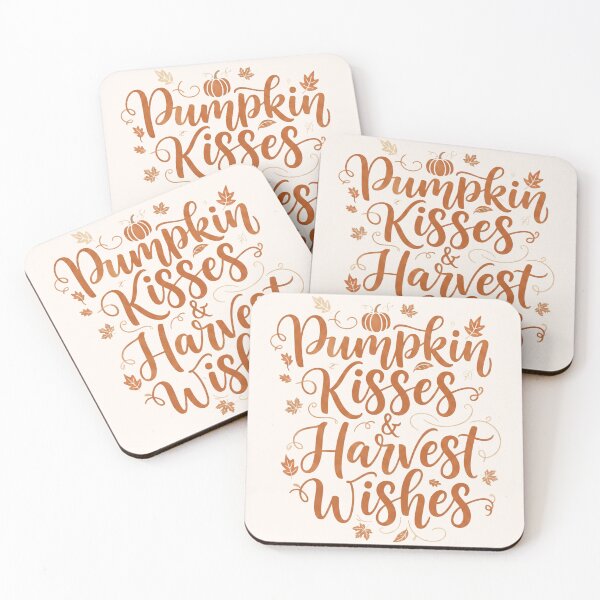 Item preview, Pumpkin Kisses & Harvest Wishes – Autumn Quote Design for Thanksgiving Gifts, Apparel & Seasonal Decor designed and sold by PunchDrop.
