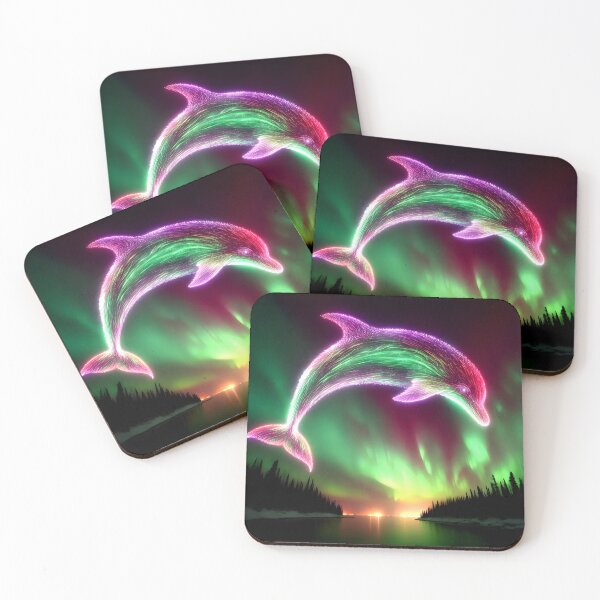 Item preview, Northern Lights Dolphin, Ai Generated Art  designed and sold by ACC .