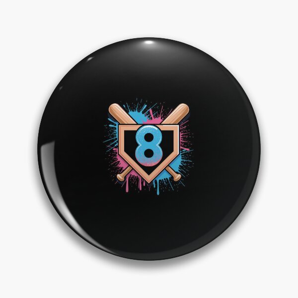 Item preview, Baseball 8 Year Old Ice Cream Drip 8th Birthday Boy Number 8 designed and sold by marcusry.