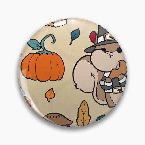 Item preview, Thanksgiving Squirrel Seamless Pattern: Fall Holiday Design designed and sold by pastelcafe.