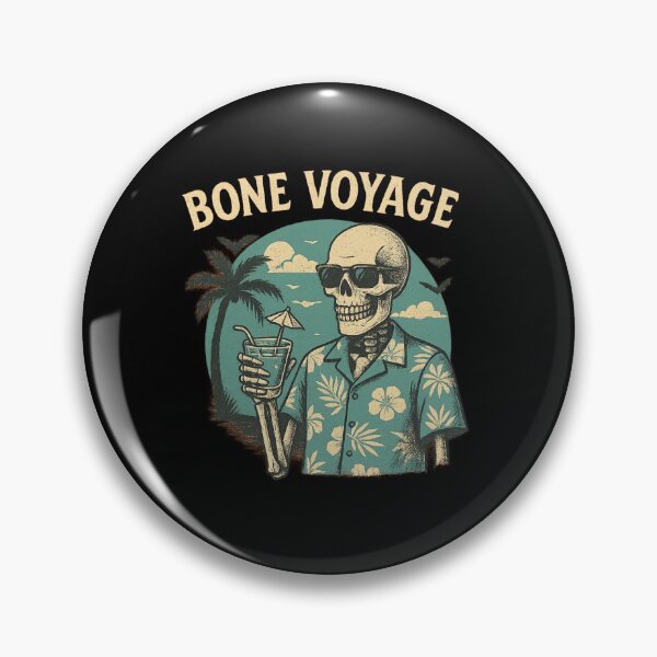 Item preview, Bone Voyage – Retro Skeleton Vacation Design designed and sold by AddictiveDesign.