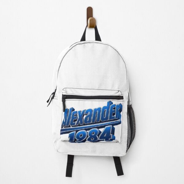 Item preview, Alexander 1984 – Blue Chrome Retro Name Design designed and sold by AlexLineArt.