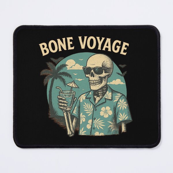 Item preview, Bone Voyage – Retro Skeleton Vacation Design designed and sold by AddictiveDesign.