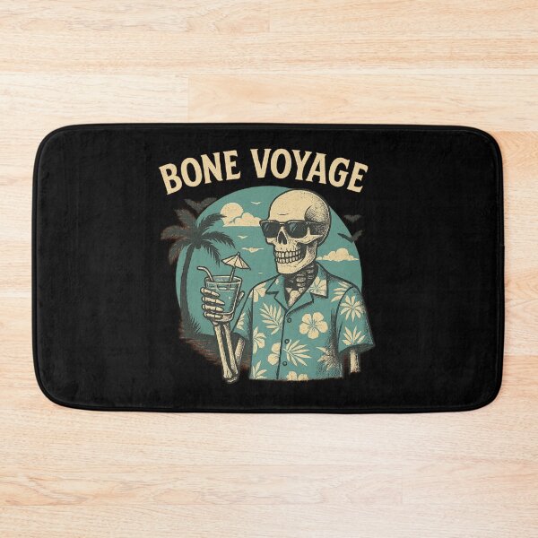 Item preview, Bone Voyage – Retro Skeleton Vacation Design designed and sold by AddictiveDesign.