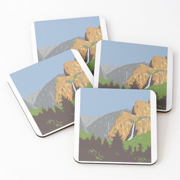Item preview, Yosemite National Park – Detailed Illustration with Elegant Serif Text Shirt designed and sold by Killercrafters.