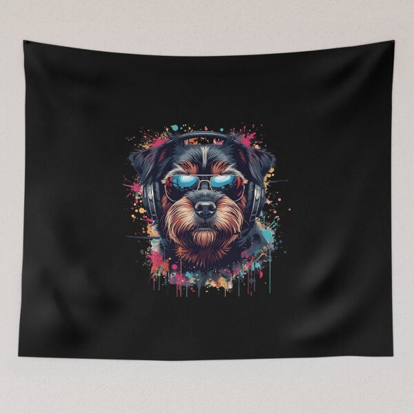 Item preview, Cool DJ Dog Pop Art – Vibrant Street Art Dog with Headphones  designed and sold by Merch By Style.