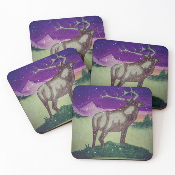 Item preview, Elk in a meadow designed and sold by Wizard-of-Ogden.