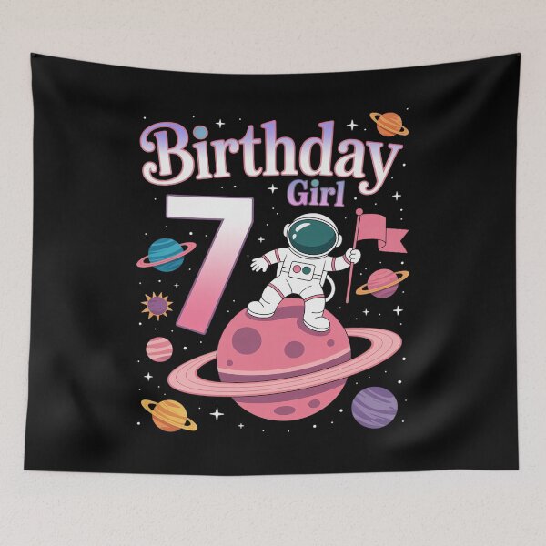Item preview, 7 Years Old Astronaut Space Galaxy designed and sold by HaileyRobel.