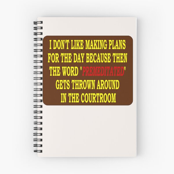 Item preview,  Use of the word Premeditated designed and sold by Jeffsredbubble.