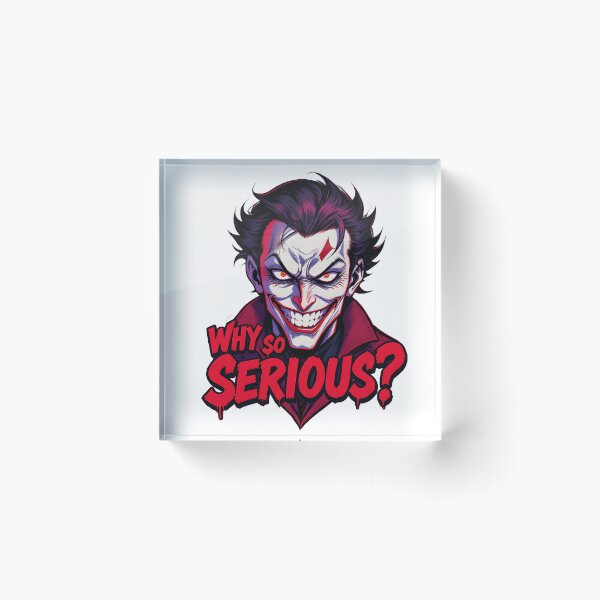 Item preview, Why So Serious – Anime Chaos Edition designed and sold by Artomera.