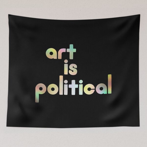 Item preview, art is political | holographic designed and sold by DesignsByAND.