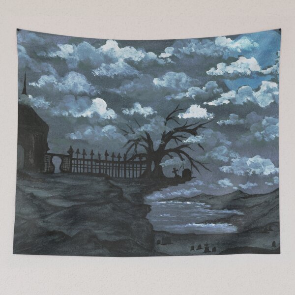Item preview, Blue & Purple Seaside Cemetery designed and sold by Tiltybird.