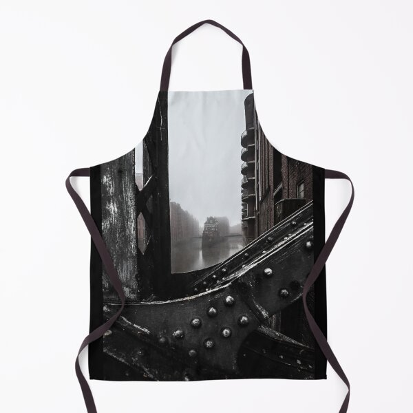 Item preview, Hamburg Speicherstadt with moated castles in the fog designed and sold by elbvue.