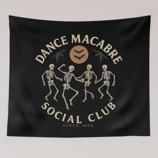 Item preview, Dance Macabre Social Club – Vintage Skeleton Party Design designed and sold by AddictiveDesign.
