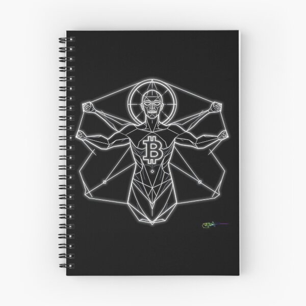 Item preview, Crypto Freedom Sacred Geometry Bitcoin Symbol – Spiritual Blockchain Art designed and sold by Benito Del Ray.