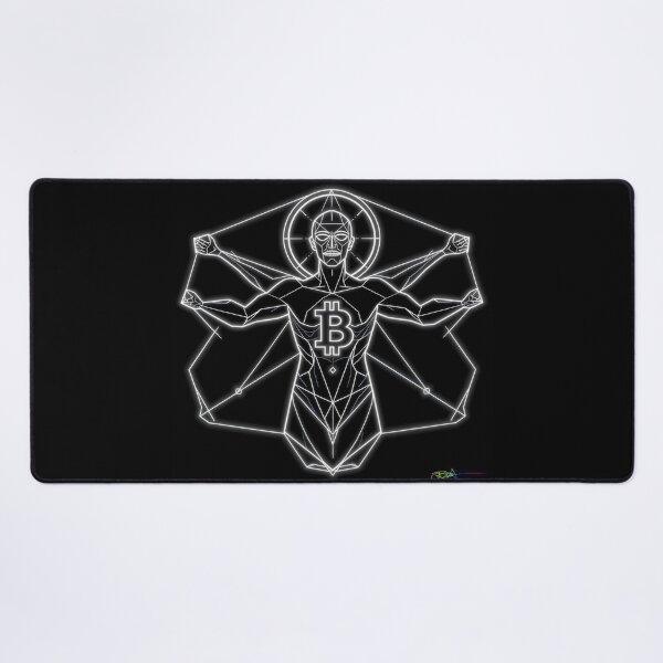 Item preview, Crypto Freedom Sacred Geometry Bitcoin Symbol – Spiritual Blockchain Art designed and sold by Benito Del Ray.