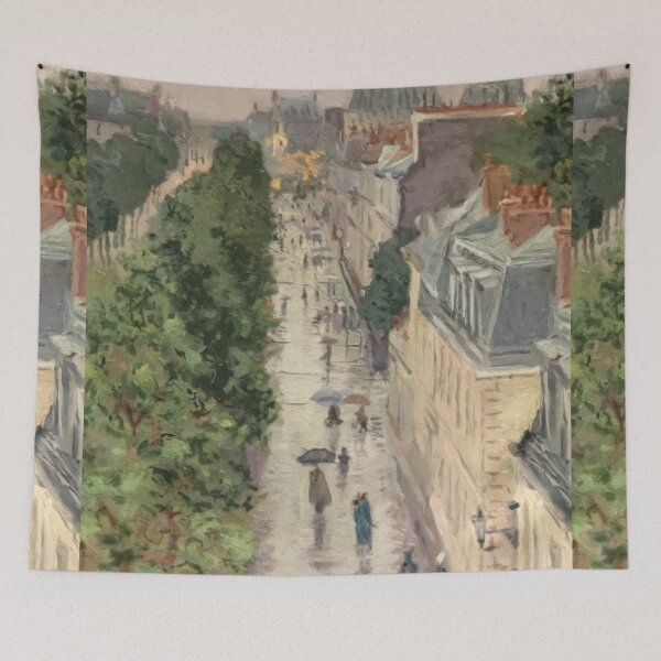 Item preview, Rainy Afternoon in Montmartre, France | Impressionist Street Scene designed and sold by CARRAANN.