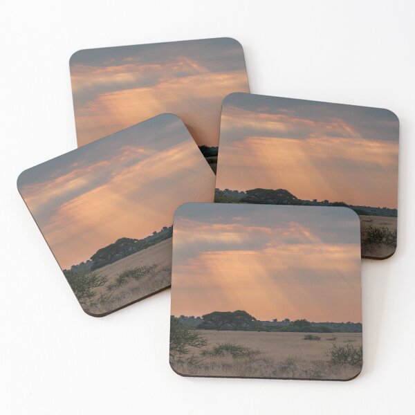 Item preview, Heaven's Ribbons — Sunbeams Over the Savanna at Dusk designed and sold by DavideAntoniani.